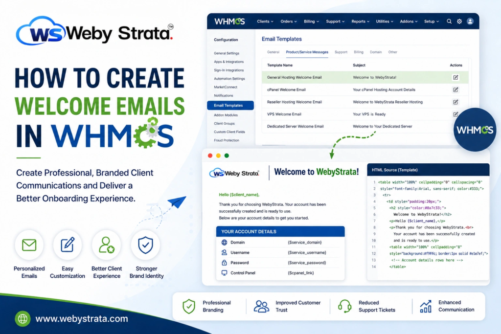 How to Create Welcome Emails in WHMCS