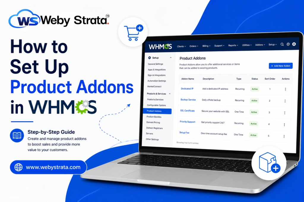 How to Set Up Product Addons in WHMCS