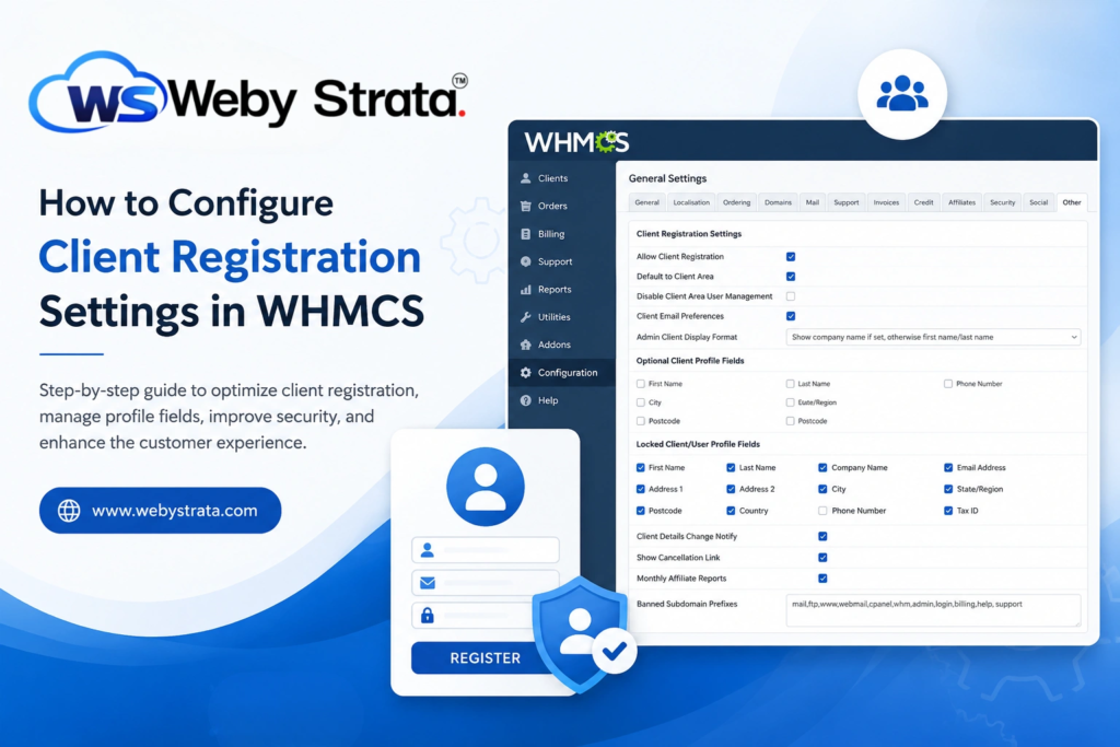 How to Configure Client Registration Settings in WHMCS
