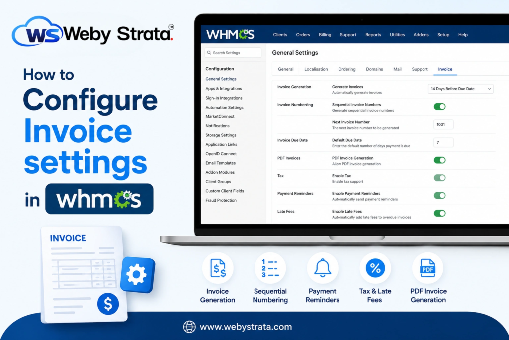 How to Configure Invoice Settings in WHMCS