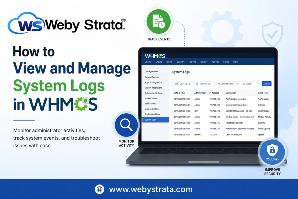 How to View and Manage System Logs in WHMCS