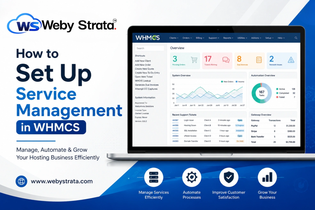How to Set Up Service Management in WHMCS