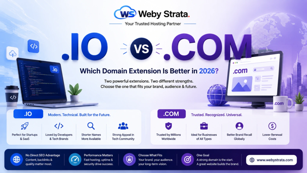 .io vs .com: Which Domain Extension Is Better in 2026?