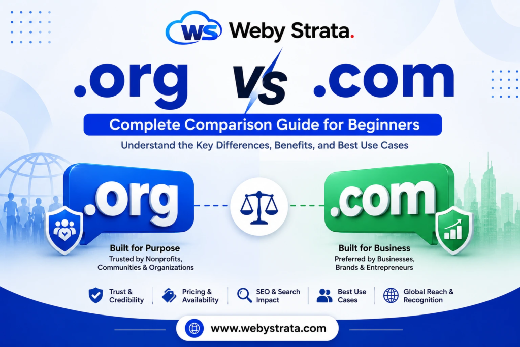 .org vs .com: Complete Comparison Guide for Beginners